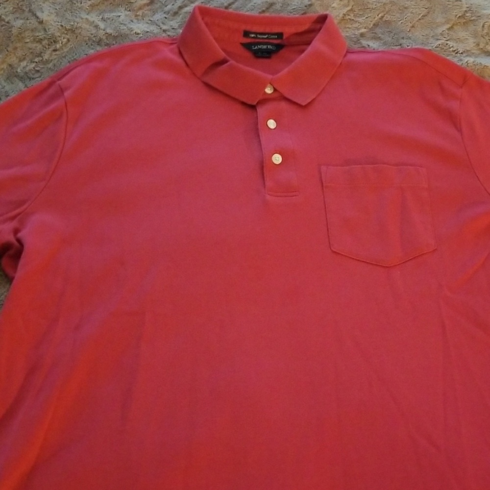 Lands end sz XL46-48 supima cottonmens polo shirt